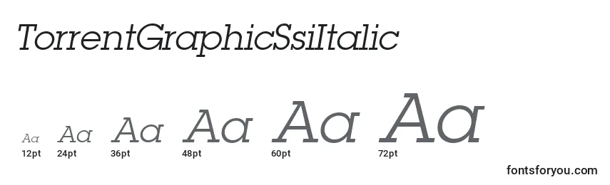 TorrentGraphicSsiItalic Font Sizes