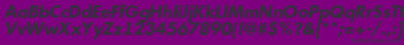 AFuturicabsBolditalic Font – Black Fonts on Purple Background