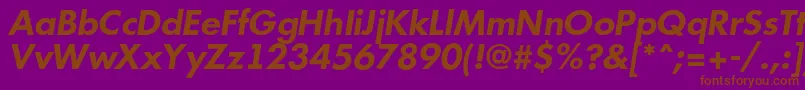 More about AFuturicabsBolditalic Font AFuturicabsBolditalic Font – Brown Fonts on Purple Background