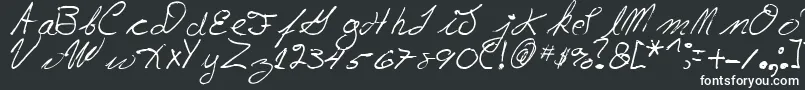 LloydEdenKeays Font – White Fonts on Black Background