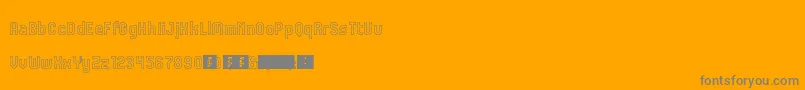 JdGarden-Schriftart – Graue Schriften auf orangefarbenem Hintergrund