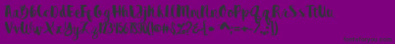 Destain Font – Black Fonts on Purple Background
