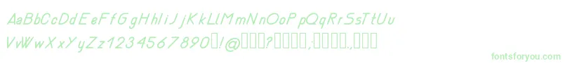 NemesiaItalic Font – Green Fonts on White Background