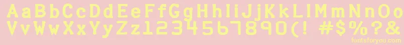 More about Halter Font Halter Font – Yellow Fonts on Pink Background