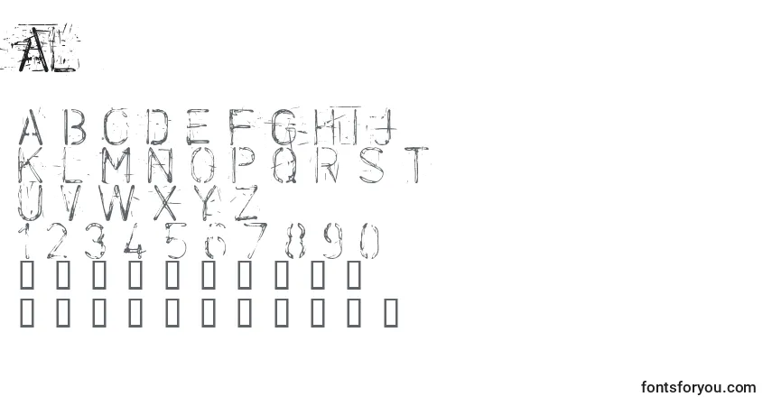 AlliedengineLubeda Font – alphabet, numbers, special characters