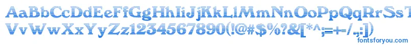 We3Db Font – Blue Fonts on White Background