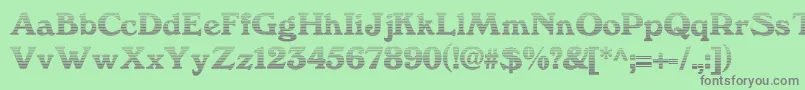fuente We3Db – Fuentes Grises Sobre Fondo Verde