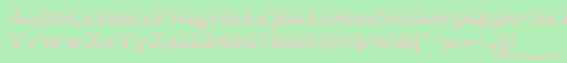 We3Db Font – Pink Fonts on Green Background