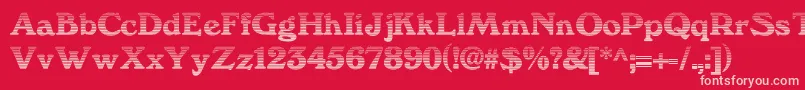 We3Db Font – Pink Fonts on Red Background