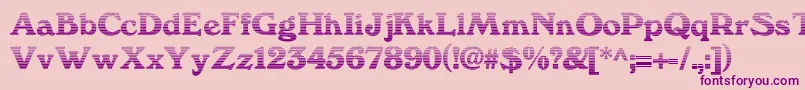 We3Db Font – Purple Fonts on Pink Background