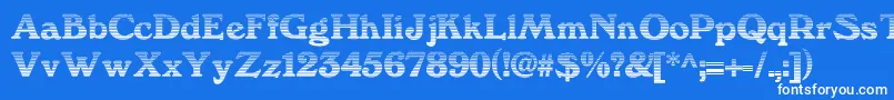 We3Db Font – White Fonts on Blue Background