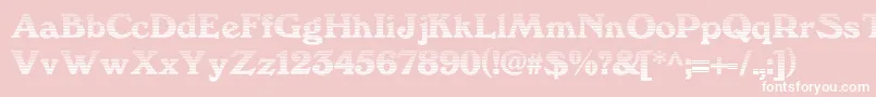 We3Db Font – White Fonts on Pink Background