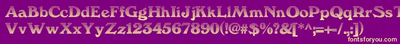 We3Db Font – Yellow Fonts on Purple Background