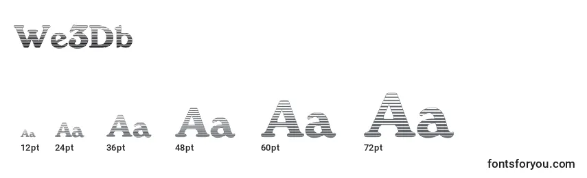 We3Db Font Sizes