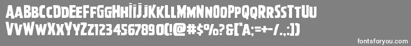 Ghoulishintentexpand Font – White Fonts on Gray Background