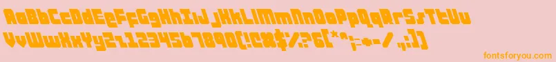 Ataurusl Font – Orange Fonts on Pink Background