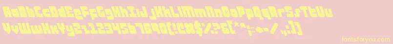 Ataurusl Font – Yellow Fonts on Pink Background