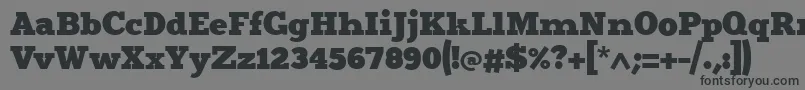 Merit4 Font – Black Fonts on Gray Background