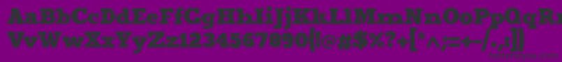 Merit4 Font – Black Fonts on Purple Background
