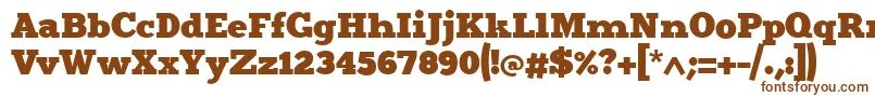 Шрифт Merit4 – коричневые шрифты