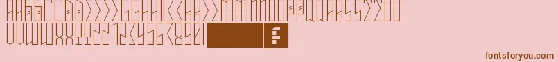 Annihilate Font – Brown Fonts on Pink Background