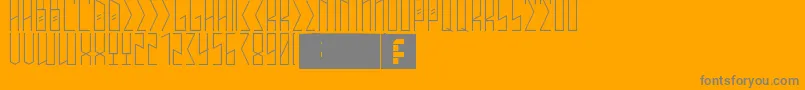 Шрифт Annihilate – серые шрифты на оранжевом фоне