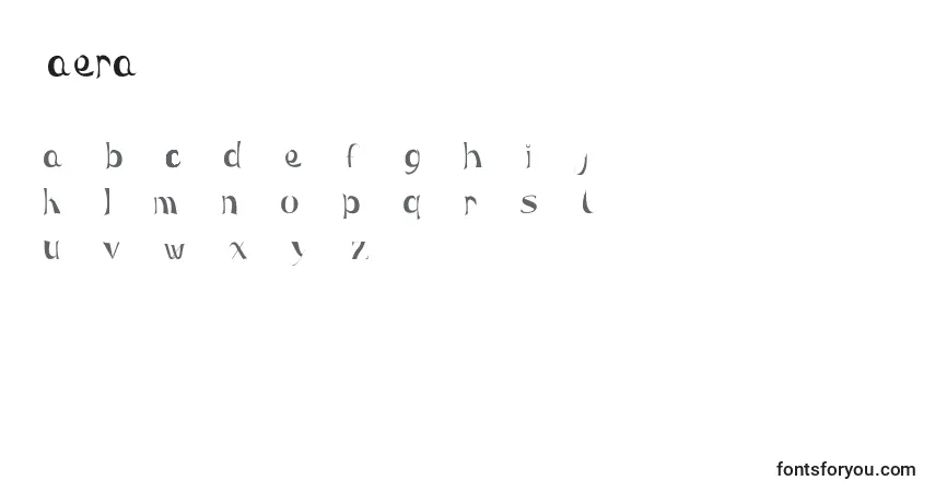 Schriftart Maera – Alphabet, Zahlen, spezielle Symbole