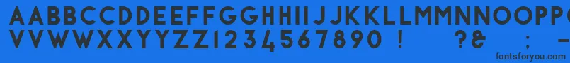 Antraste Font – Black Fonts on Blue Background