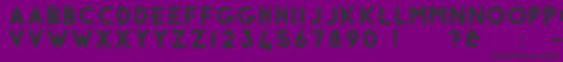 フォントAntraste – 紫の背景に黒い文字