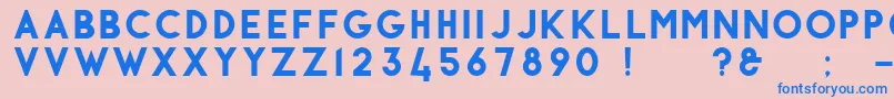 Antraste Font – Blue Fonts on Pink Background