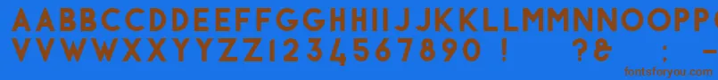 Antraste Font – Brown Fonts on Blue Background