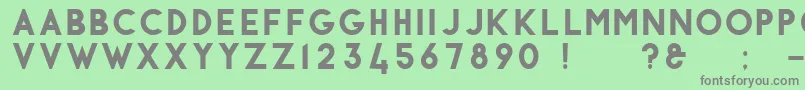 Antraste-Schriftart – Graue Schriften auf grünem Hintergrund