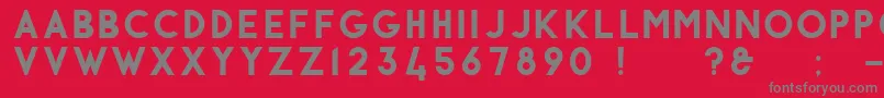 Antraste Font – Gray Fonts on Red Background