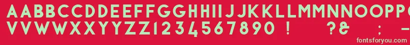 More about Antraste Font Antraste Font – Green Fonts on Red Background