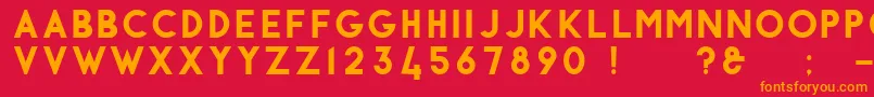 Antraste Font – Orange Fonts on Red Background