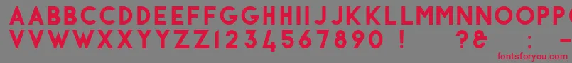 Antraste Font – Red Fonts on Gray Background