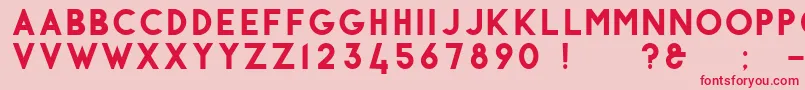 Antraste Font – Red Fonts on Pink Background