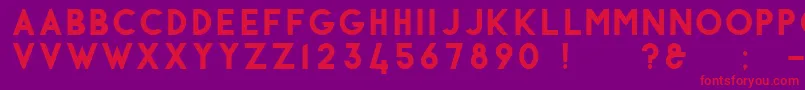 Antraste Font – Red Fonts on Purple Background