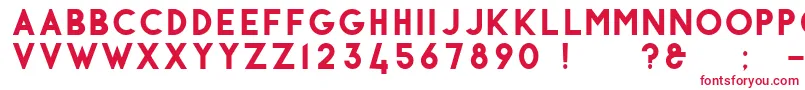 Antraste Font – Red Fonts on White Background