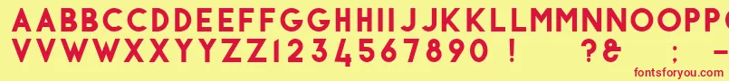 Antraste Font – Red Fonts on Yellow Background