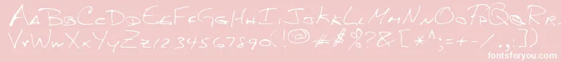 MkumbaRegular Font – White Fonts on Pink Background