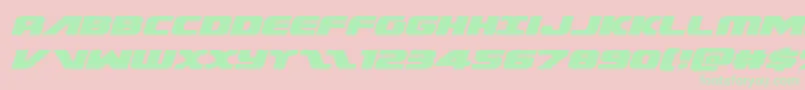 Federalescortexpandital Font – Green Fonts on Pink Background