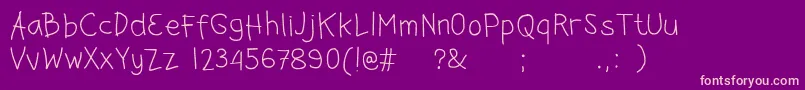 Jb Font – Pink Fonts on Purple Background