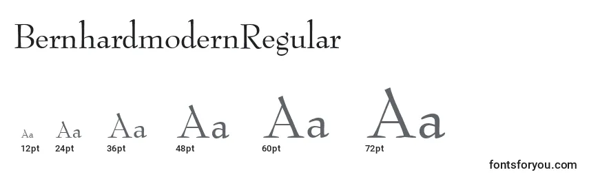 BernhardmodernRegular Font Sizes