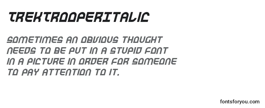 TrekTrooperItalic Font