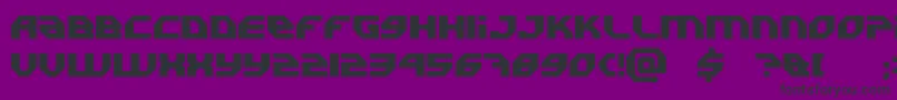 Uranium Font – Black Fonts on Purple Background