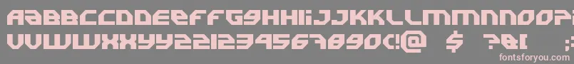 Uranium Font – Pink Fonts on Gray Background