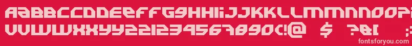 Шрифт Uranium – розовые шрифты на красном фоне