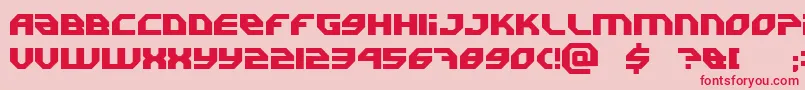 Uranium Font – Red Fonts on Pink Background