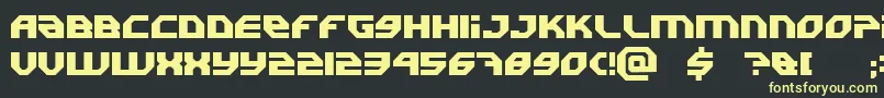 Uranium Font – Yellow Fonts on Black Background